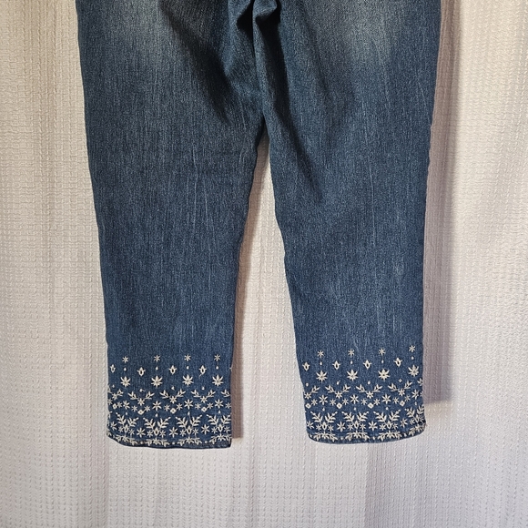 Nicole Miller Studio Denim Jeans Cropped Size 10 - Picture 4 of 9